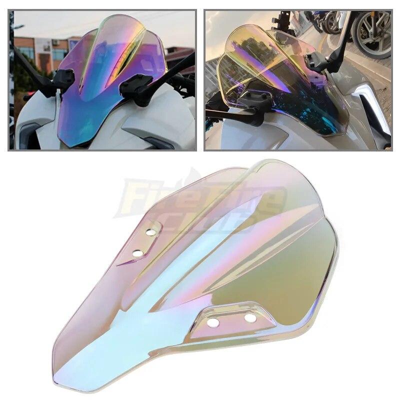 Motorcycle Black/Smoke /Clear/Chrome/Colorful Windshield Fairing Windscreen Wind Deflector For CFMOTO 250SR 300SR -