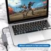 5 в 1 USB C HUB Type C док-станция 4K 30 Гц HDMI-совместимый RJ45 Lan Ethernet разветвитель SD/TF PD 100 Вт адаптер для ноутбука Macbook
