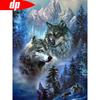 Wolf Diamond Painting Picture Of Rhinestone 5D DIY Diamond Embroidery