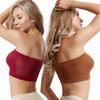 Hot Summer Extra Large Strapless Bra Women Seamless Non-Padded Breathable Low Cut Cami