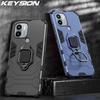 KEYSION Противоударный защитный чехол для Xiaomi Redmi A1 + A1 Plus, мягкий силикон + подставка для телефона из поликарбоната, задняя крышка для телефона Xiaomi Redmi A1 Plus