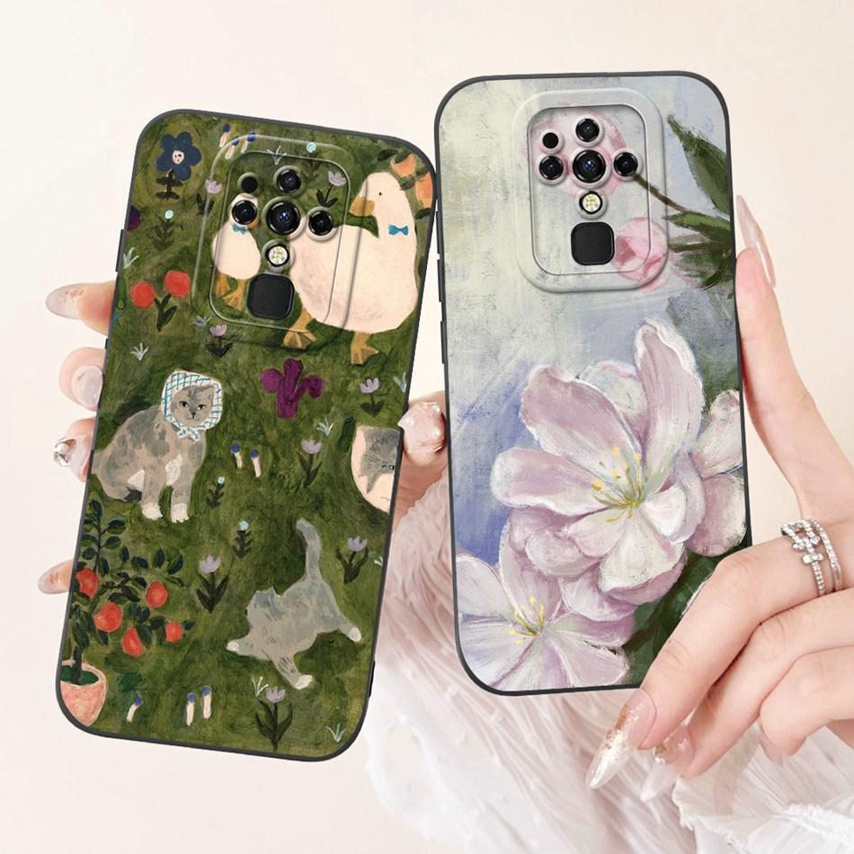 For Tecno Camon 16 Pro Case Camon16 16Pro CE7 CE7j CE9h Elegant Printing Soft Silicone Camera Protective Shockproof Phone Cases