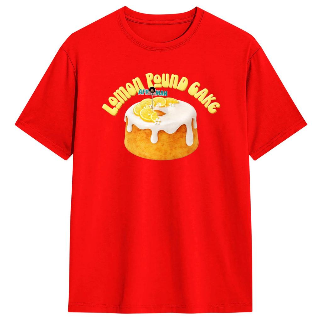 Afroman Lemon Pound Cake Cotton TShirt For Male Summer Streetwear TShirts Harajuku Tees Oversize Print Clothing