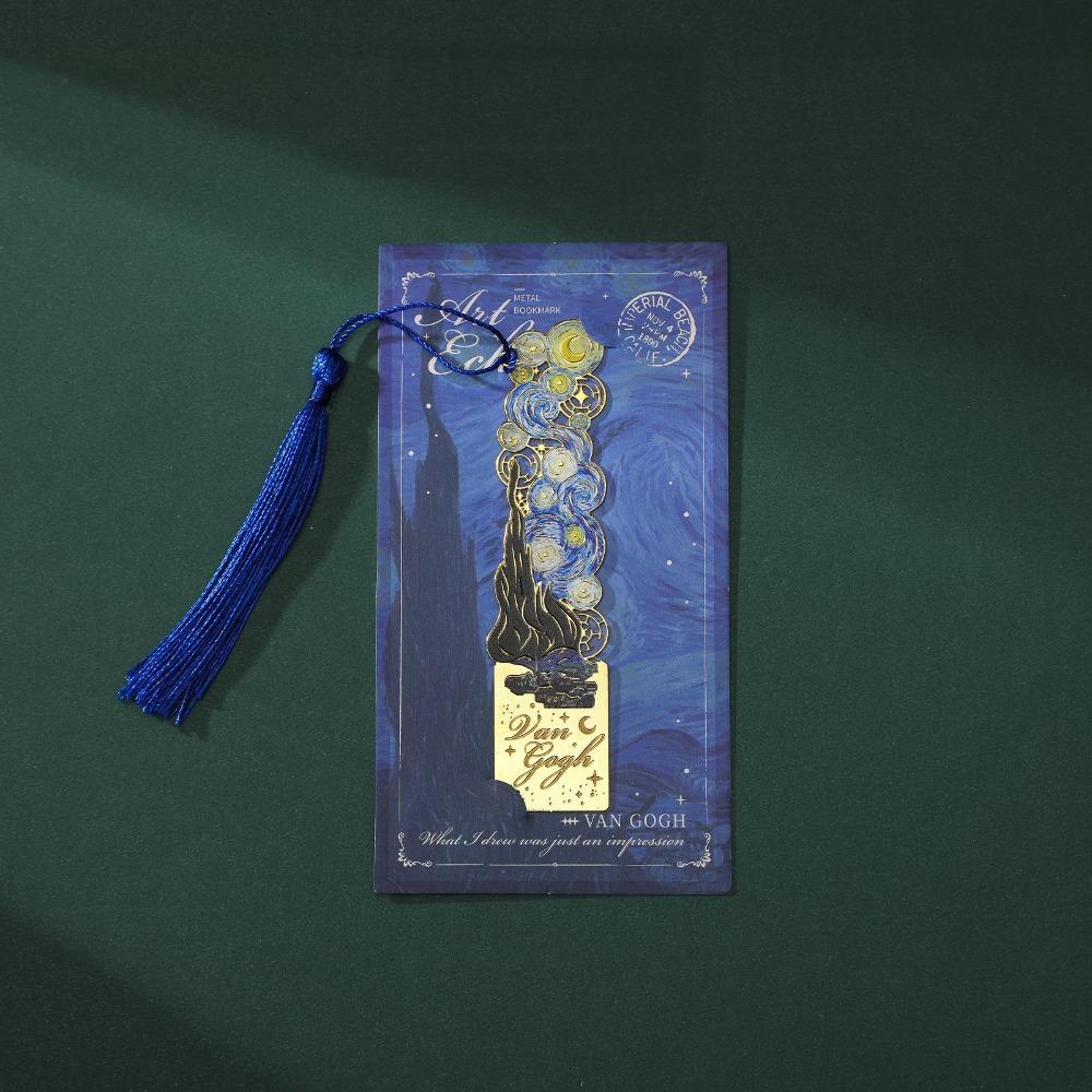 Подарок студенту Металлическая закладка с длинной кисточкой Разделитель страниц Креативная скрепка для книги для чтения