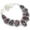 Eudialyte Gemstone Handmade Ethnic 925 Silver Necklace 18" JCN353-12