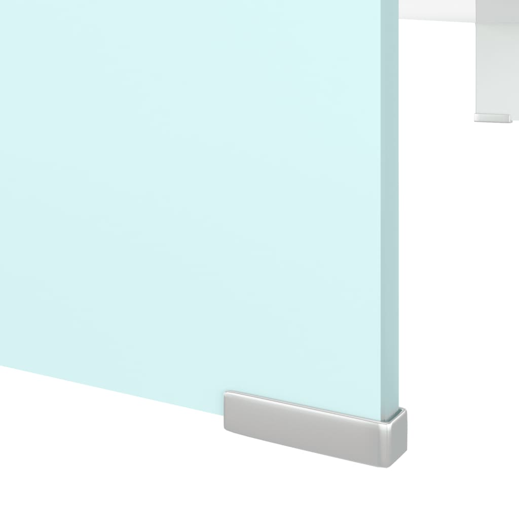 Vidaxl Podstawka Pod Monitor / Tv, Zielone Szkło, 100X30X13 Cm
