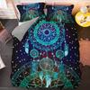 Dreamcatcher Duvet Cover Set Psychedelic Bohemian 3D Print King Queen Polyester Comforter Cover for Kids Boys Girls Bedding Set