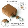 Compact Lightweight Travel Headphone Storage Case Women Men Wireless Earphones Earbud Protective Zipper Carrying Pouch with Keychain