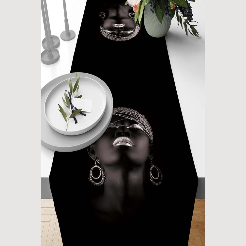 40x140 см Замшевая тканая ткань премиум-класса, устойчивая к пятнам, скатерть с цифровой печатью Runner VHR-8