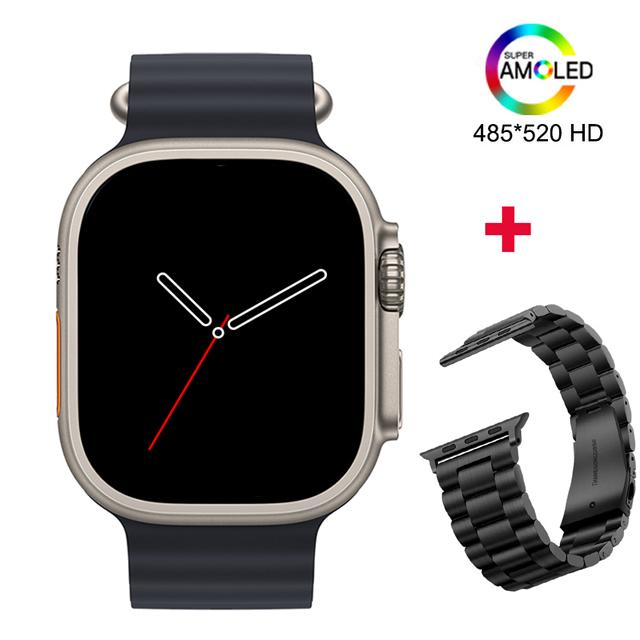 2023 Новые мужские смарт-часы HK10 AMOLED HD с высоким разрешением экрана и высокой частотой обновления, женские смарт-часы с защитой от влаги IP68, поддержкой Bluetooth, вызовов по NFC.