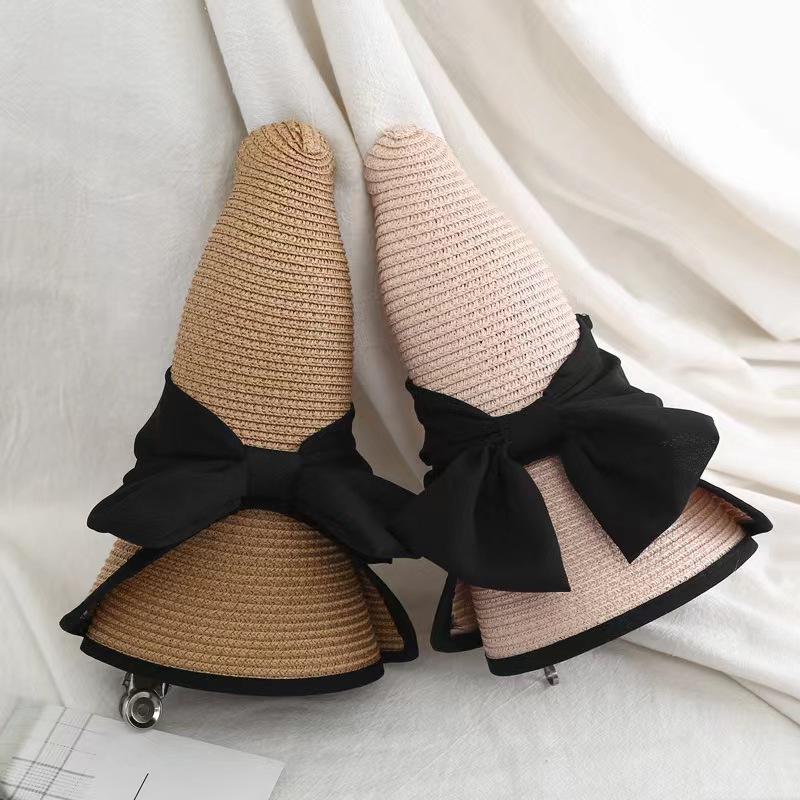 Шляпа женская летняя универсальная шляпа от солнца солнцезащитная складная соломенная шляпа дорожная шляпа-ведро женская пляжная шляпа для морского побережья