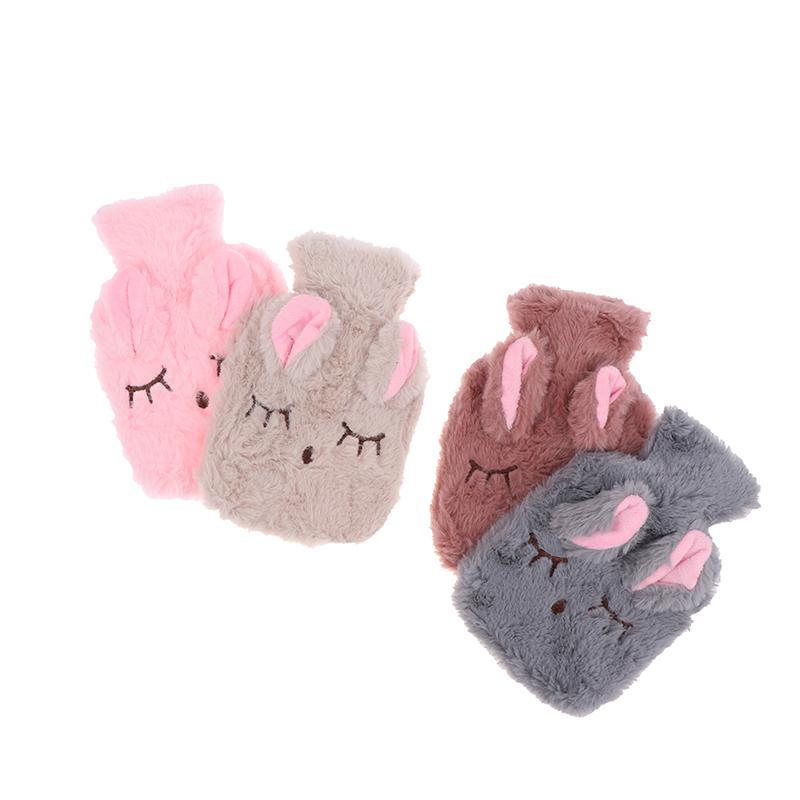 Warm Cosy Cute Soft Water Bottle With Plush Fluffy Cover Kids Adult