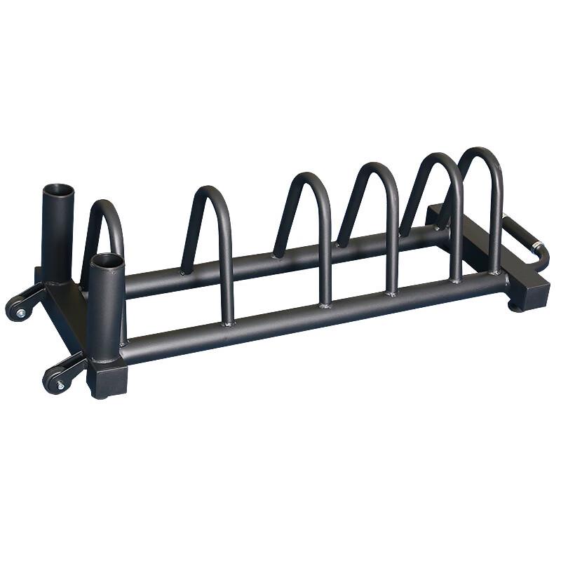 Multi-functional Movable Barbell Plate & Bar Rack with Wheels