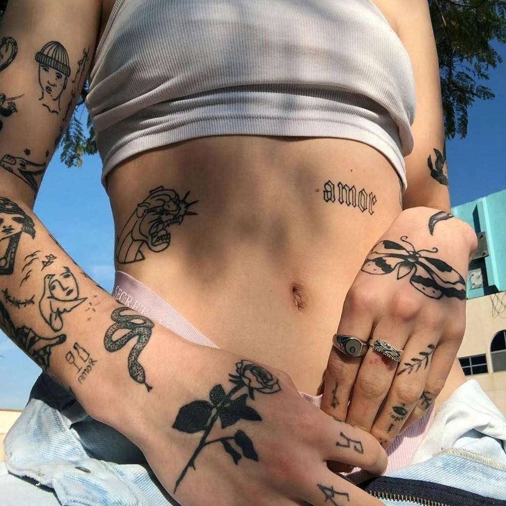 Boutique 38 полуперманентная настоящая татуировка наклейка водяная бомба дорожная татуировка унисекс, 1 шт., Haengnimah 2