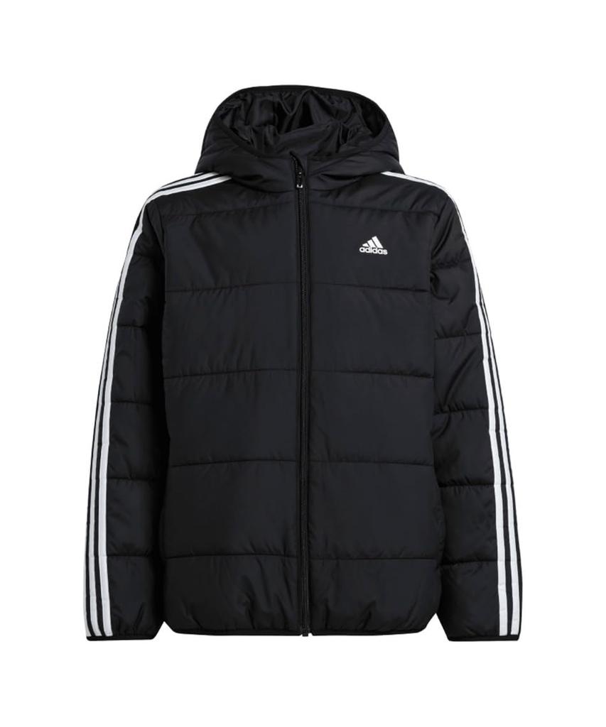 Adidas Essentials Утепленная куртка JTH12 J130 Детская с тремя полосками Черно-белая (IV9512)