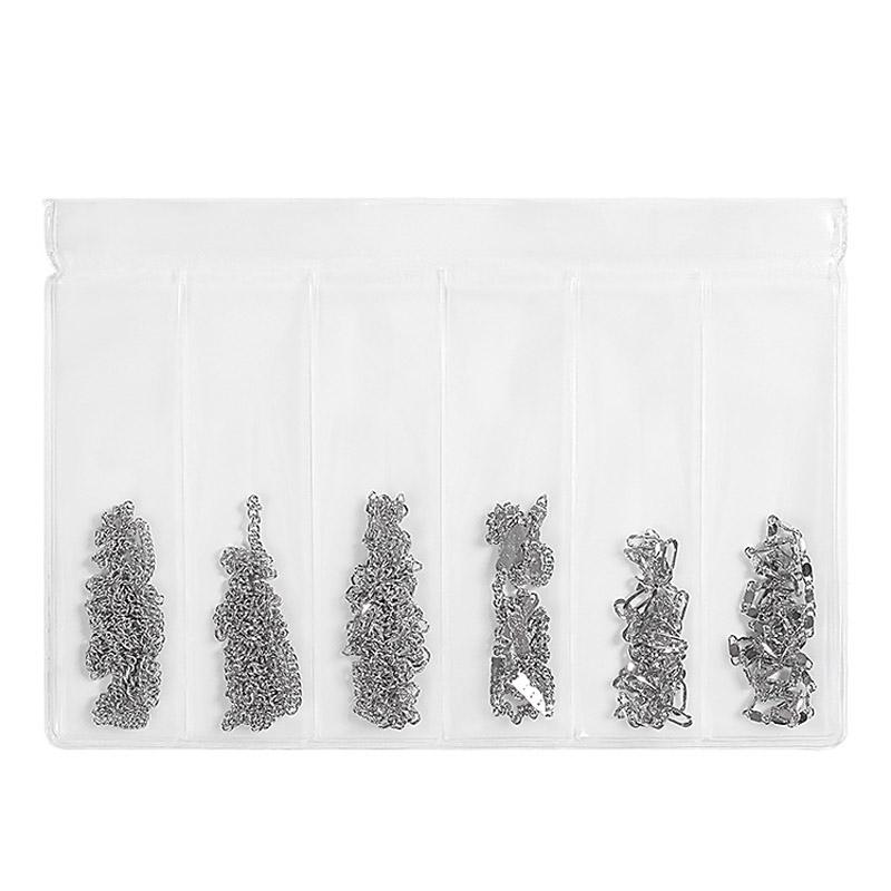 Цепочка для дизайна ногтей Цвет ювелирных изделий для ногтей Толщина украшения для ногтей Стальной шарик Цветная цепочка