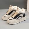 Inner Height Increasing Women's Shoes Winter New Style Plush Cotton Shoes Warm Student Board Shoes Sponge Cake Shoes Casual
