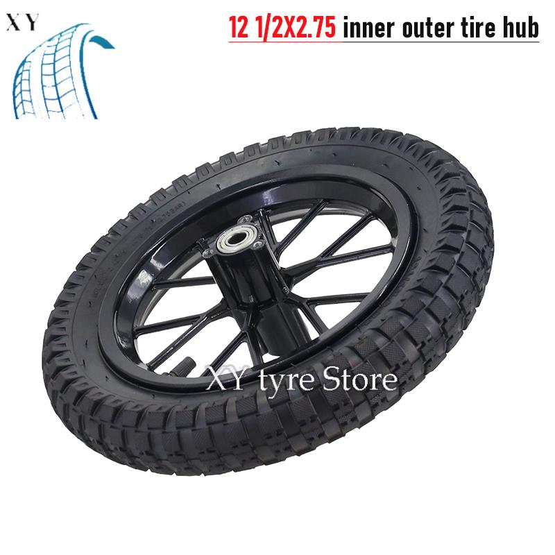 11 inch Children's mini Motorcycle Small Vehicle 11 1/1X1.71 Rear Wheel Pneumatic Tire Inner Tube Rim Car Aluminum Wheel Hub