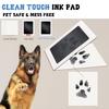 Paw Print Frame Kit for Dogs And Cats Wooden Pet Memorial Frame with Soft Paw Print Clay And Clean Touch Ink Pad DIY Impression Gifts for Pet Lovers