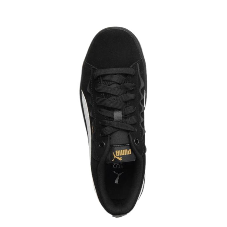 Puma Smash Platform Кожаный Гребешок Цветовой блок Универсальные Низкие Кроссовки для Повседневной Носки Женские кроссовки 406748-03