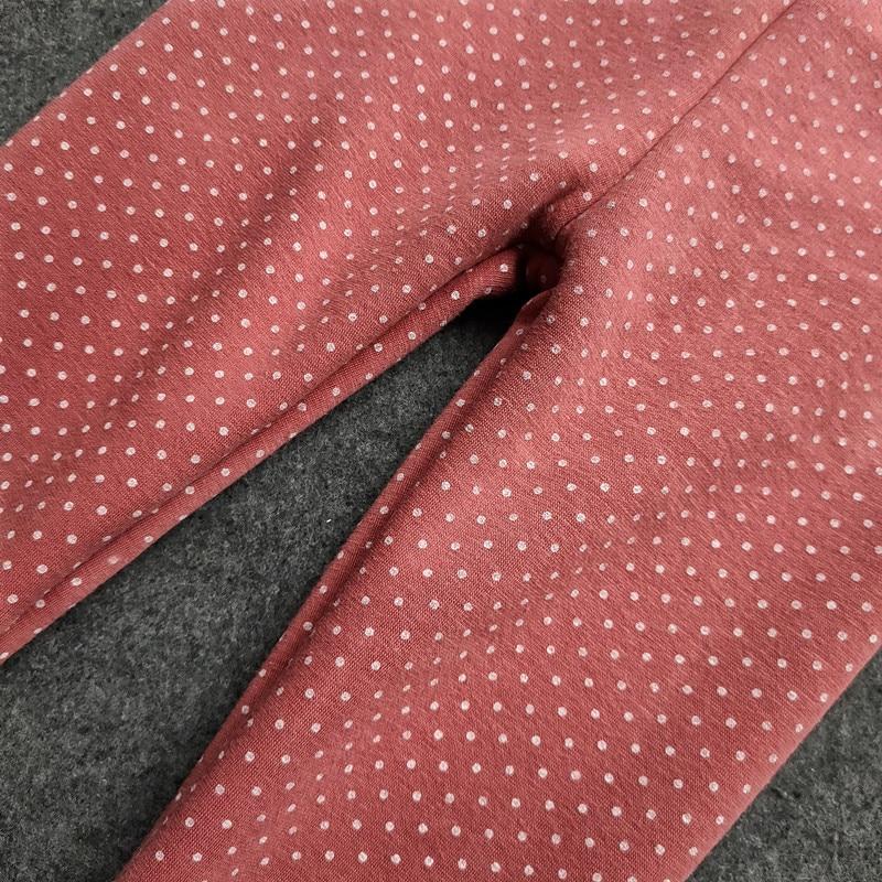 Autumn Winter Kids Pants Small Dot Plus Velvet Girls Leggings Children's Girl Cotton Stretch Trousers Children Clothing