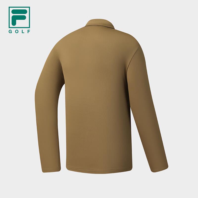 FILA Men's Long-Sleeve Knit Golf Polo Shirt