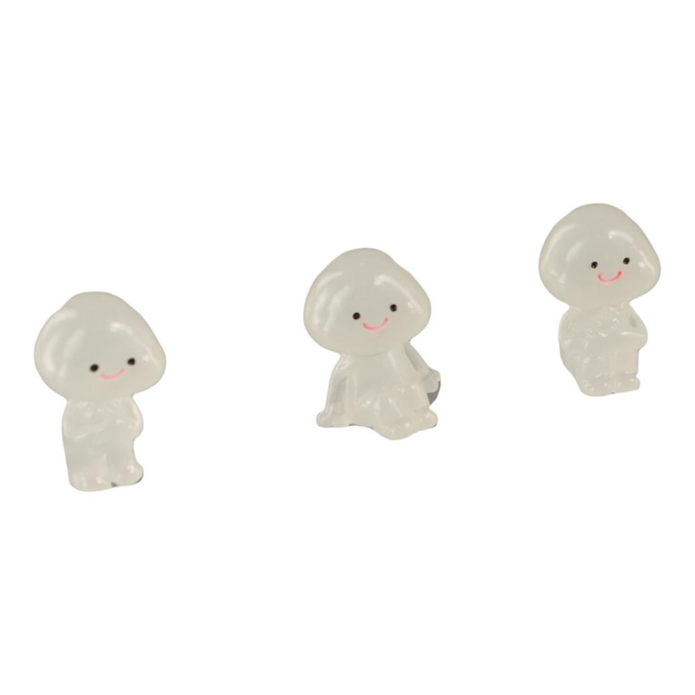 Glow In Dark Luminous Small People Figurines Cartoon Little Man Statue  Fairy Garden Decorations