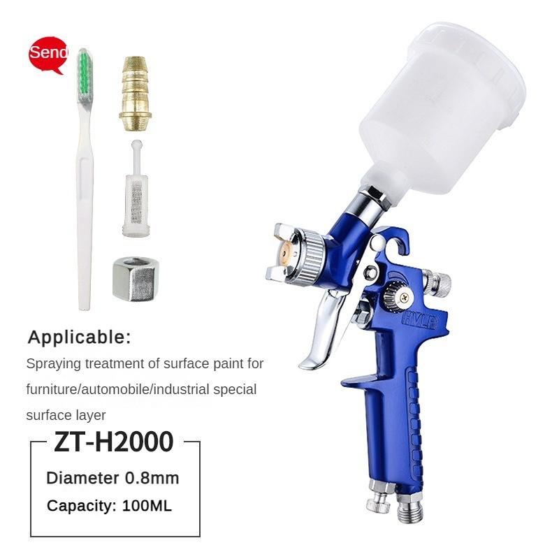 Пневматический краскопульт для латексной краски, автомобильный, мебельный, ремонтный пистолет для верхнего покрытия, распылитель из нержавеющей стали с высокой степенью распыления