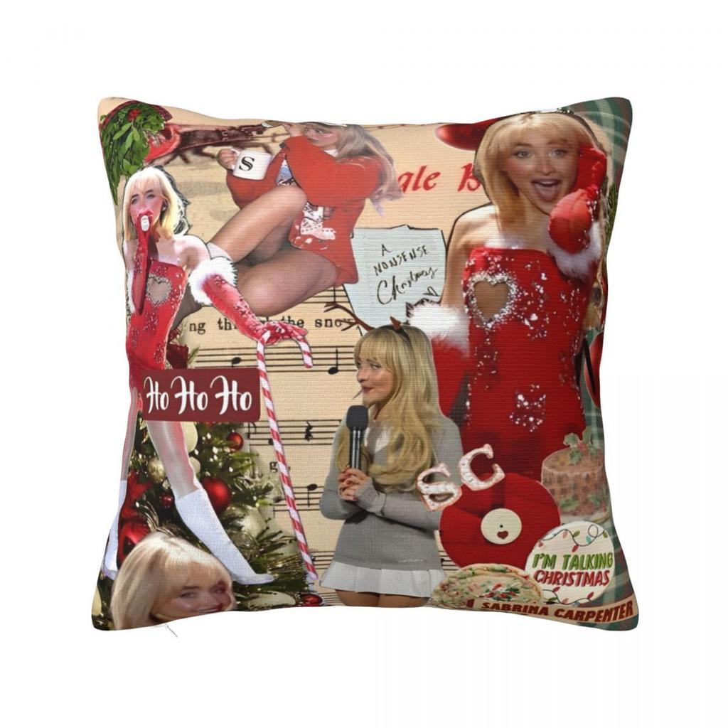 Singer Sabrina Carpenter Pillowcase Polyester Cushion Cover Decorative Pop Music Throw Pillow Case Cover Home Dropshipping 18'