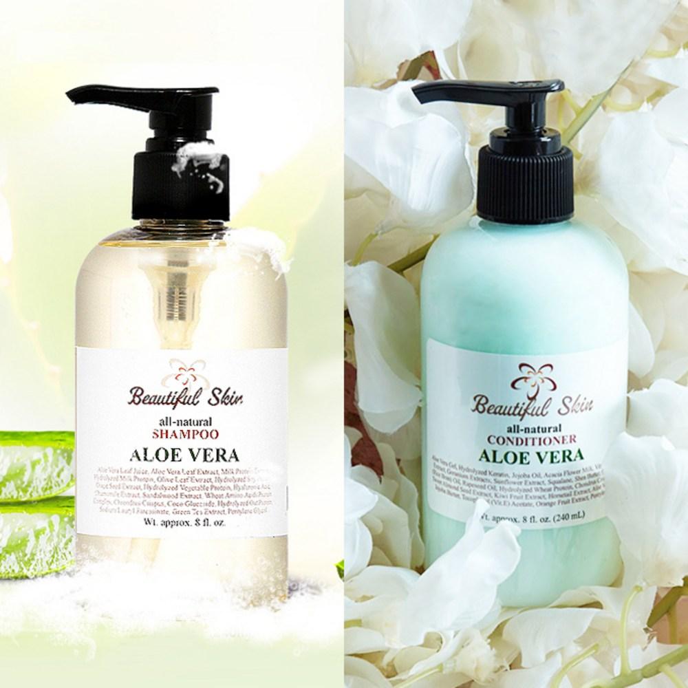 Beautiful Skin Aloe Vera Шампунь для комбинированной кожи головы 240 мл + Кондиционер 240 мл Набор, 1 набор