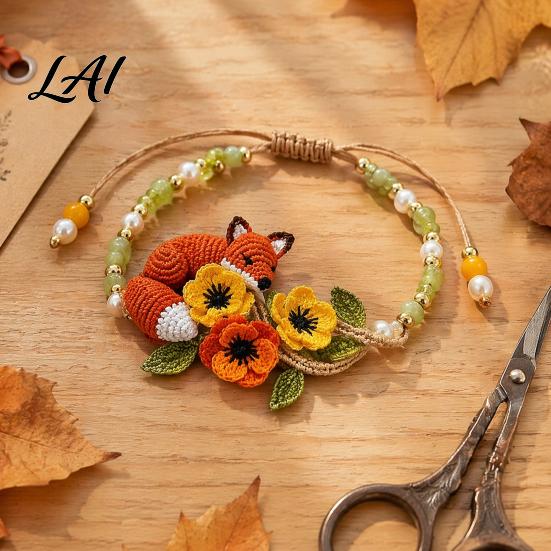 Набор для рукоделия с вышивкой бисером DIY Набор для изготовления браслетов из бисера Подходит для начинающих Животное Уникальные украшения Плетение бисером для взрослых Любителей Плетение