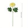 3 шт. Имитация Одиночная ветка Шелковая ткань Золотая хризантема Маргаритка Пион Искусственный цветок