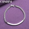 CHSHINE 925 Sterling Silver 4mm Chain Bracelet Fashion Charm High Quality Wedding Party For Women Men Jewelry