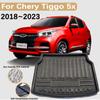 Car Rear Trunk Mats for Chery Tiggo 5x 2022 Accessories 2018~2023 Boot Cargo Trunk Waterproof Carpet Storage Pad 3D EVA