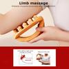 14 Beads Handheld Gua Sha Massage Brush Natural Wood Waist Leg Body Meridian Scraping SPA Therapy Anti Cellulite Relaxation Tool