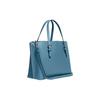 Coach Mollie Solid Color Letter Logo Leather Tote Bag Shopping Bag Shoulder Crossbody Handbag 25 Women tote Pacific-Blue CC789-SVPTW