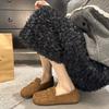 Новые весенние женские туфли на плоской подошве с круглым носком, с мелким вырезом, на низком каблуке, лоферы, легкие, удобные, для отдыха, модные, противоскользящие туфли для женщин