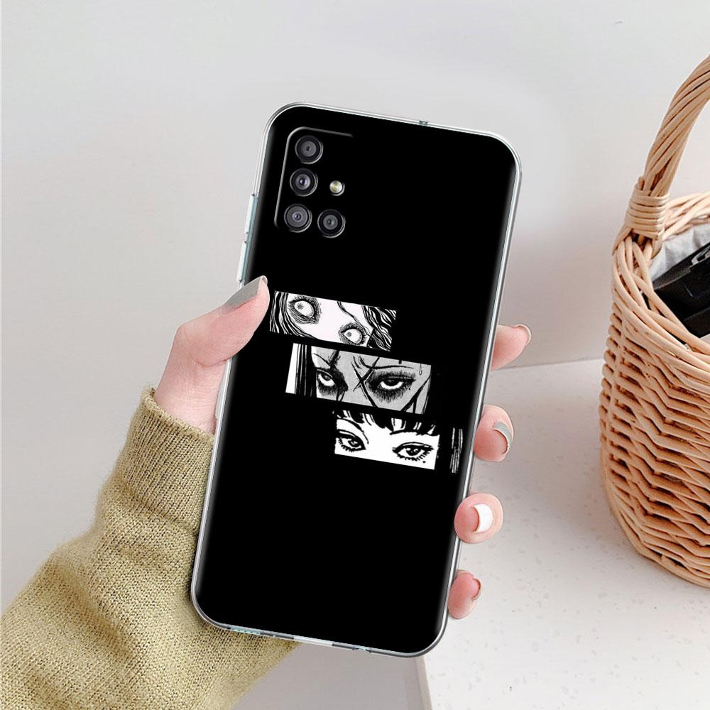 Мягкий чехол для телефона Samsung Galaxy A51 A21s A71 A12 A31 A52 A41 A32 A02s A11 A72 A52, прозрачная задняя крышка, футболки Junji Ito Tomie