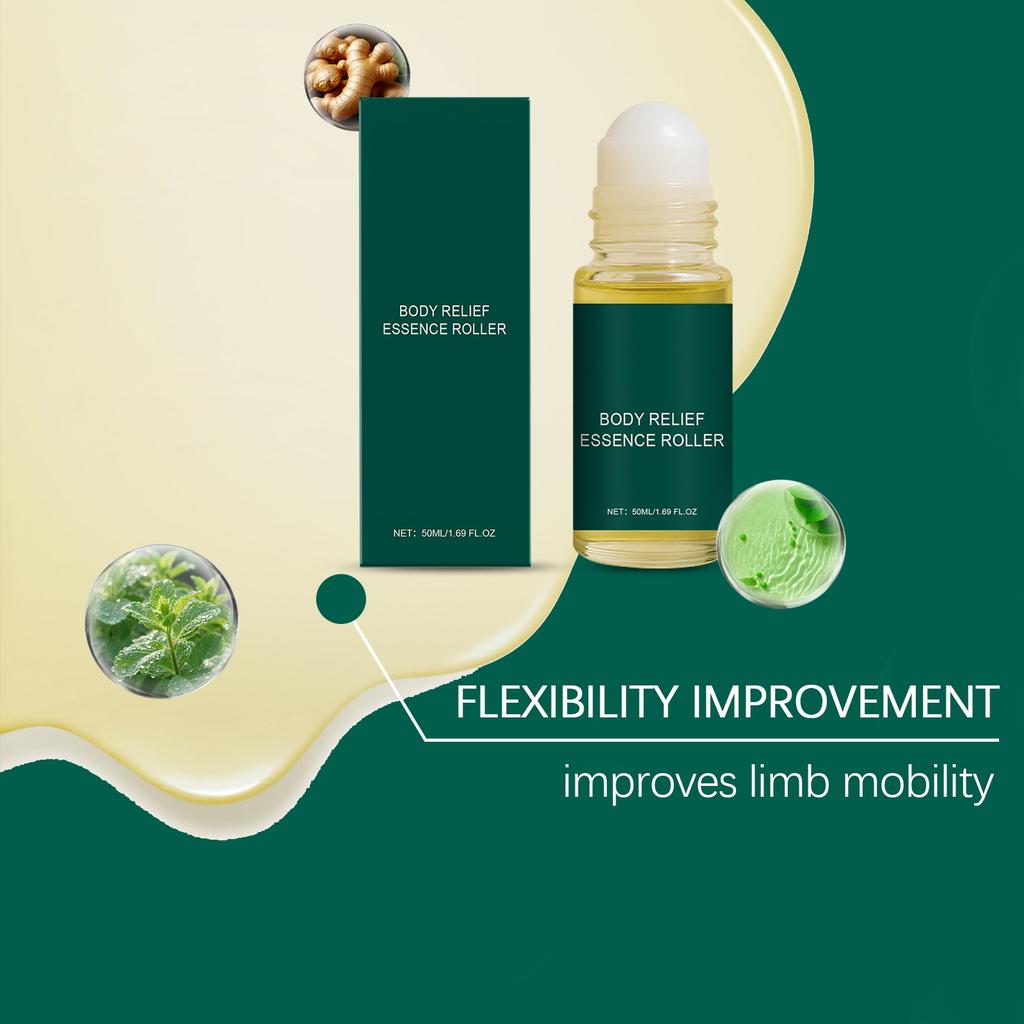 Портативное масло для массажа тела, снимающее давление, с шариком для снятия усталости, для расслабления плеч и шеи, успокаивающий шарик, 50 мл