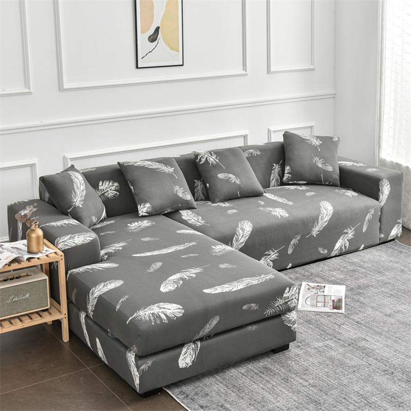 Эластичные чехлы на диван для гостиной, спандекс, шезлонг, угловой чехол для кресла, подушка, диванная мебель, чехлы 190-230 см