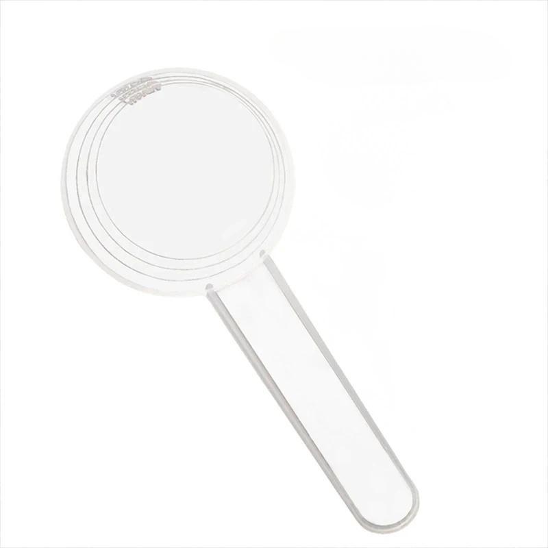 1 шт. градуированная мерная ложка с плоским дном из прозрачного пластика, индивидуально упакованная для точного измерения