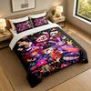 Soft Bedding Set The Amazing Digital Circus Pattern, 1 Duvet Cover plus 2 Pillowcases Stylish Bedroom Home Textile