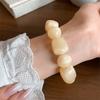 Round Beaded Bracelet Square Acrylic Hand Jewelry Cute Women Bracelet  Gifts