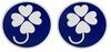 Physically Handicapped Persons Mark Reflective Magnet Type Set of 2 [Clip Wan]