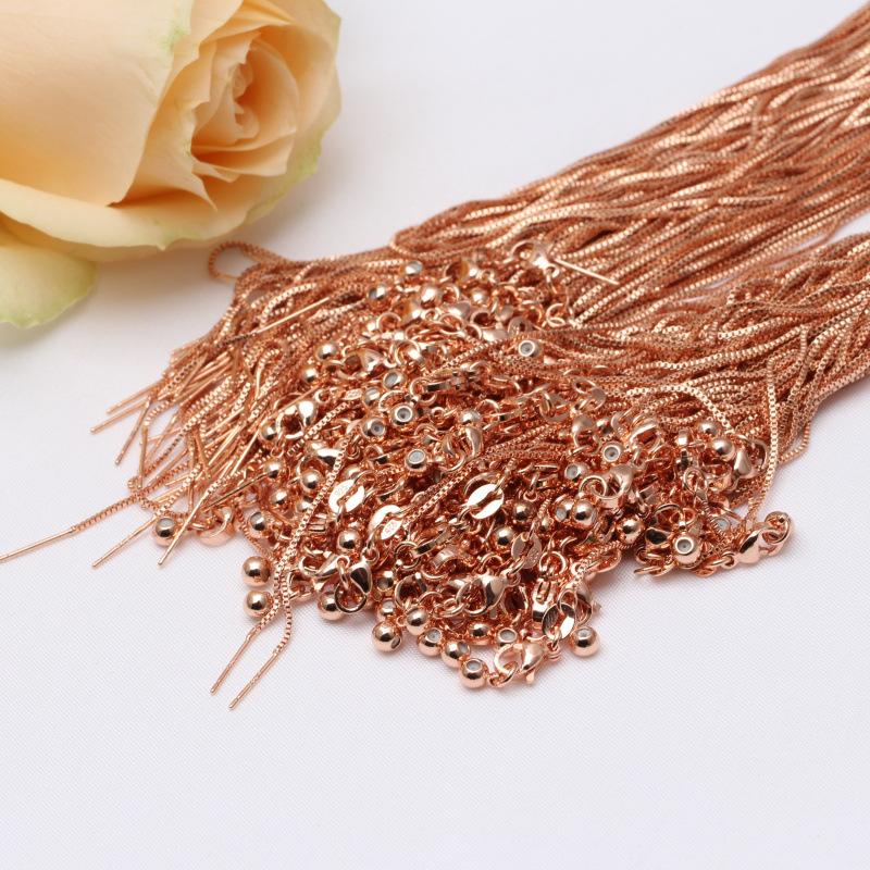 Сделай сам, ручная работа, сумка 14 карат, сохранение цвета, цепочка, универсальная цепочка, коробка для регулировки, цепочка с медным покрытием, сохранение цвета