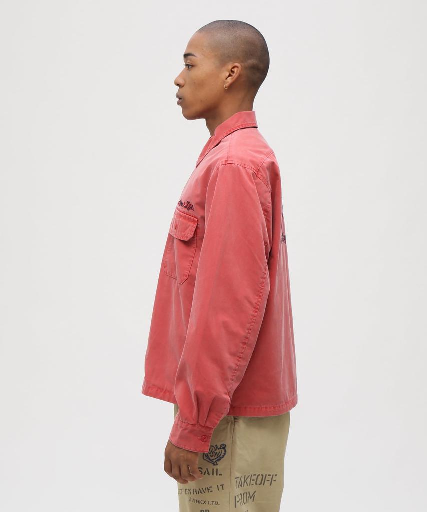 AVIREX A.A.R.C Faded Emb Work Jacket Men's L Red 783-6152009