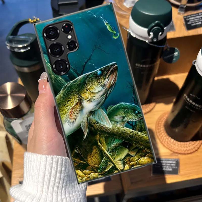 Fishing Gear Fish Cases Phone Case for Samsung Galaxy S26 Ultra S25 Edge S24 S23 FE S21 Plus S20 S22 S10 Cover TPU Capa Shell Sh