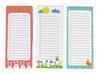 Pack of 3 Magnetic Fridge To-Do List Notepads- Magnetic Memo Pads For Refrigerator- (50 Sheets