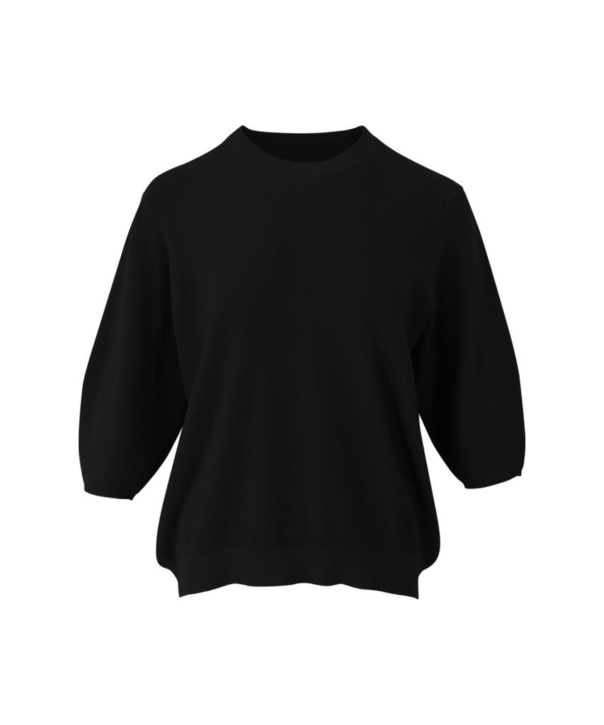 Baseukala Длинный рукав реглан Круглый вырез Капри Вязаный (5Colors)