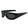 New large-frame sunglasses men's millennial YK cat eye sunglasses women's trendy sports cycling polarized glasses